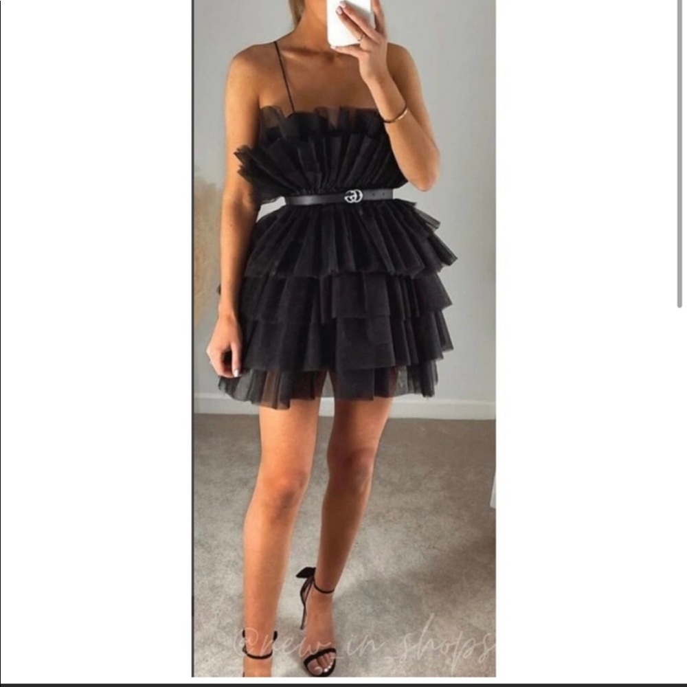 Zara ballet tulle black dress limited edition. Sold out. Size small. Offers??🥰